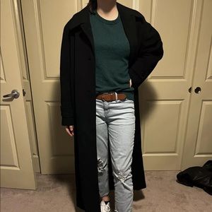 saks fifth avenue regency 100% camel hair trench coat size 12